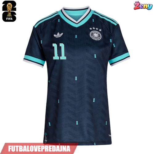 Lacne Ženy Futbalové dres Nemecko Nick Woltemade #11 MS 2026 Krátky Rukáv - Preč